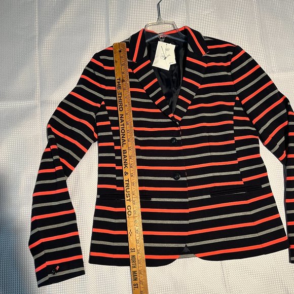 Banana Republic/Academy Blazer Jacket/Navy Gray/12 Tall/NWT - Picture 6 of 10